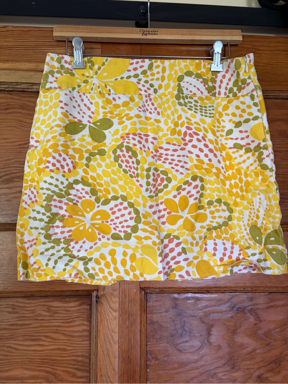 J. Crew Linen Retro mini skirt